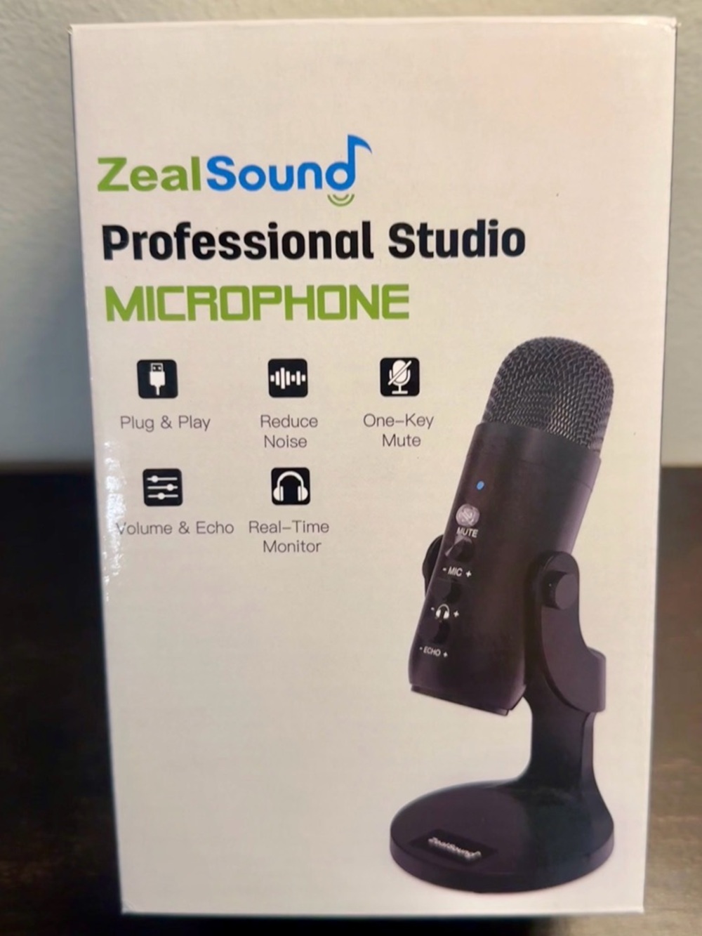 ZealSound- Professional Studio Microphone - Black